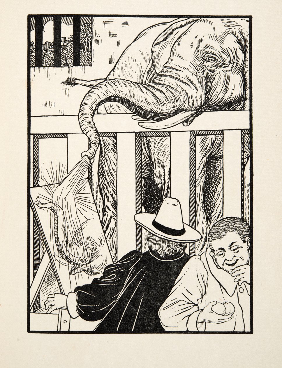 Um sentido do ridículo, de cem anecdotes dos animais, bar. 1924 de Percy J. Billingshurst