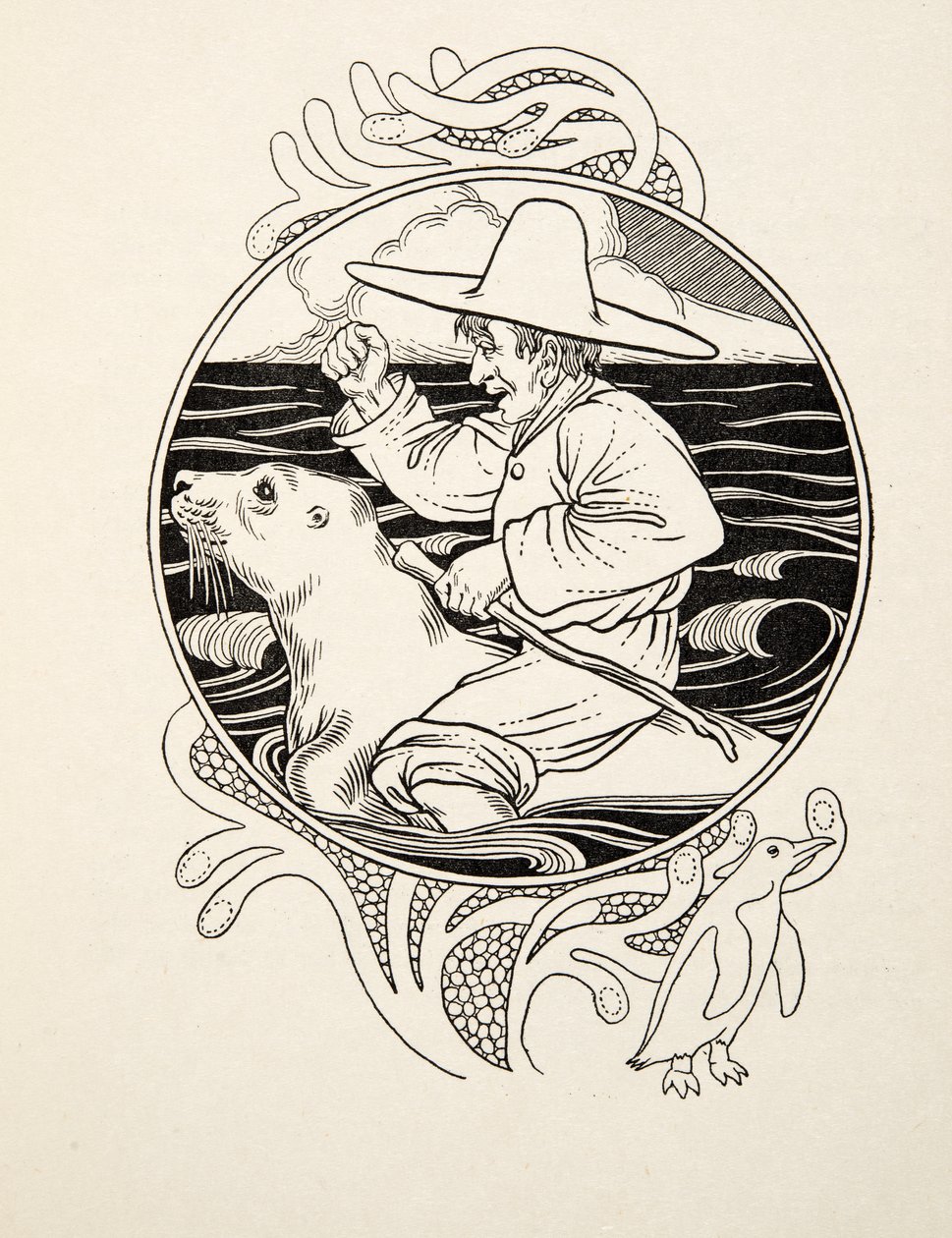 Uma colônia domada, de cem anecdotes dos animais, bar. 1924 de Percy J. Billingshurst