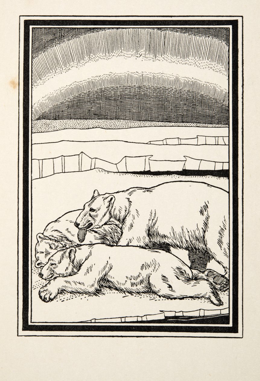 Afeição materna, de cem anecdotes dos animais, bar. 1924 de Percy J. Billingshurst