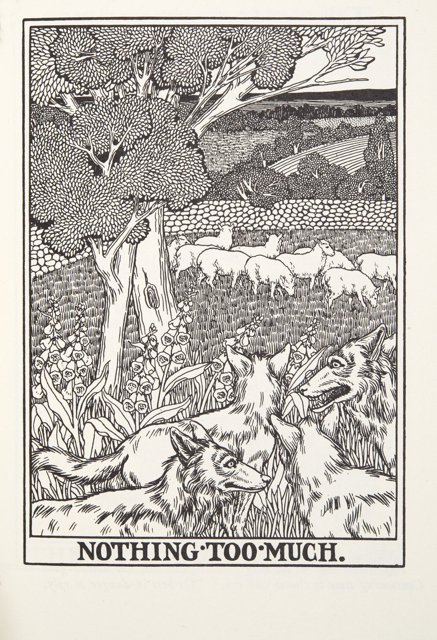 Nada de mais, de Fontaine Fables, pub. 1905 (gravura) de Percy J. Billingshurst