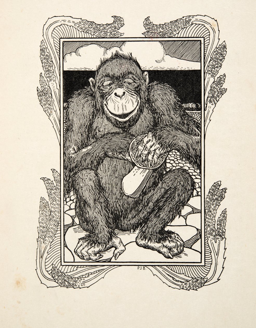 Abertura da ostra, de cem anecdotes dos animais, bar. 1924 de Percy J. Billingshurst