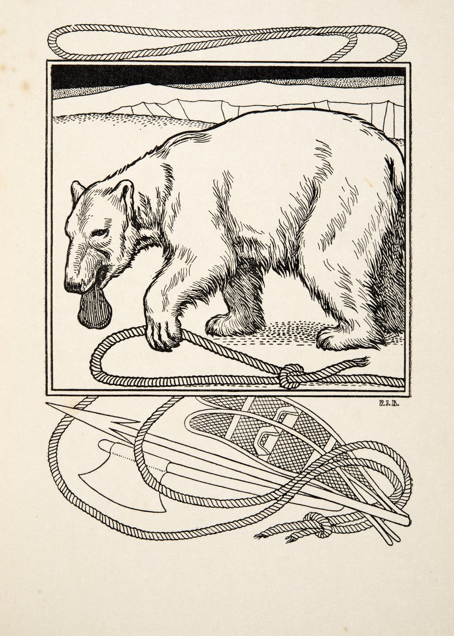 Bruin Sagaz, de cem anecdotes dos animais, bar. 1924 de Percy J. Billingshurst