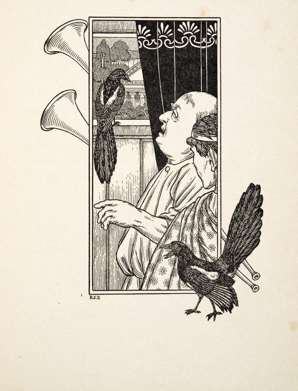Estudando, de cem anecdotes dos animais, bar. 1924 de Percy J. Billingshurst