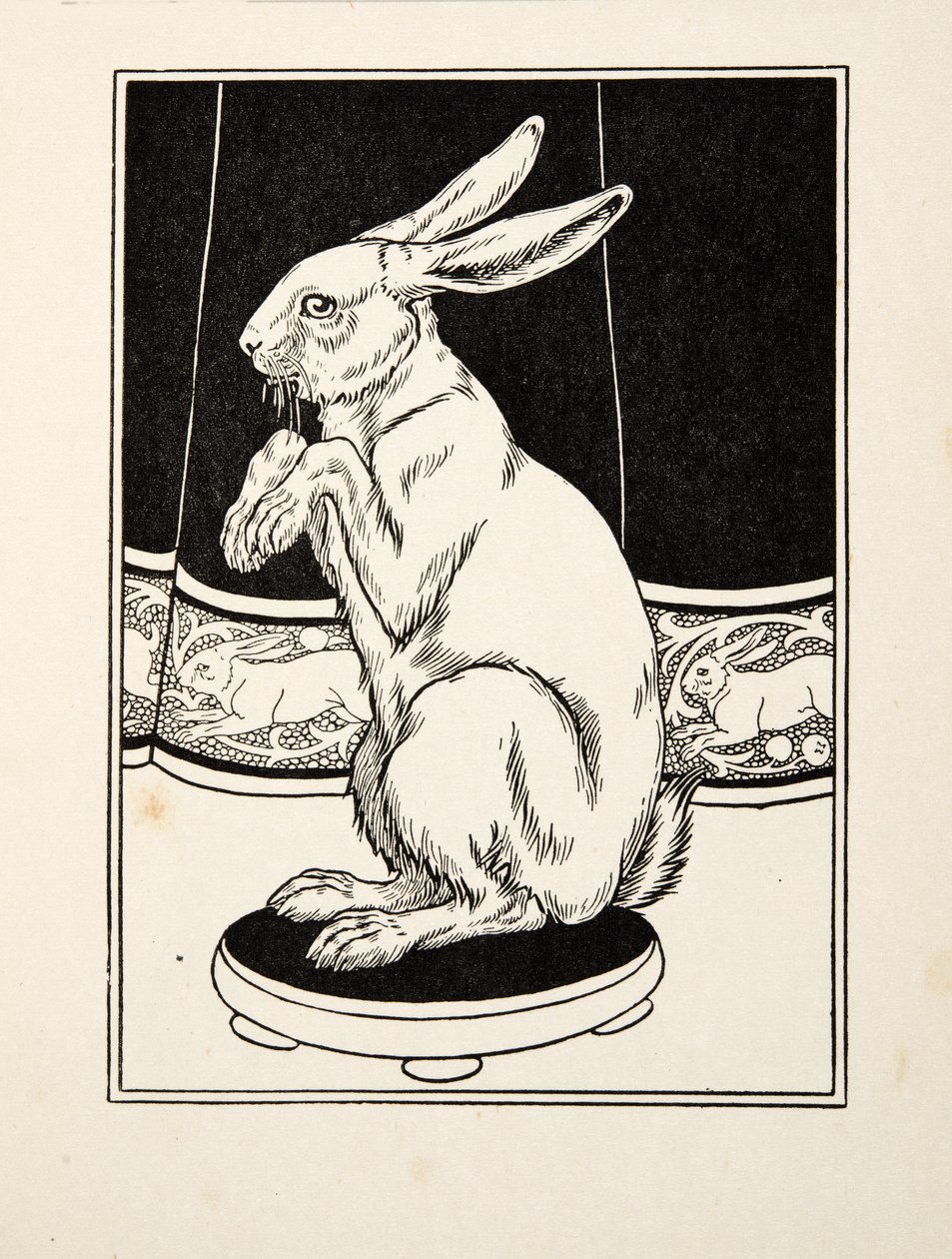 Lebres Manso, de cem anecdotes dos animais, bar. 1924 de Percy J. Billingshurst