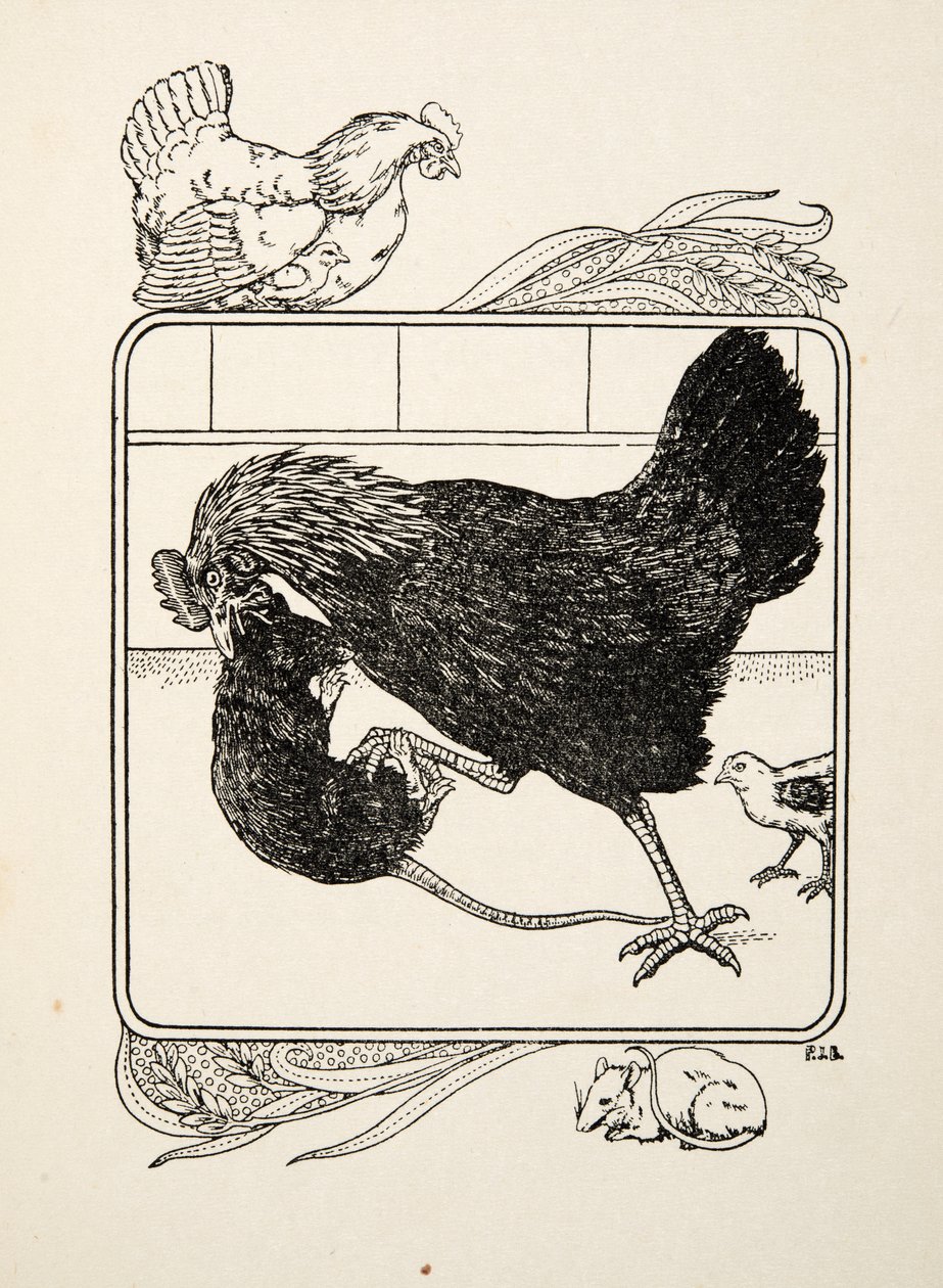 O heroísmo de uma galinha, de cem anedotas de animais, pub. 1924 de Percy J. Billingshurst