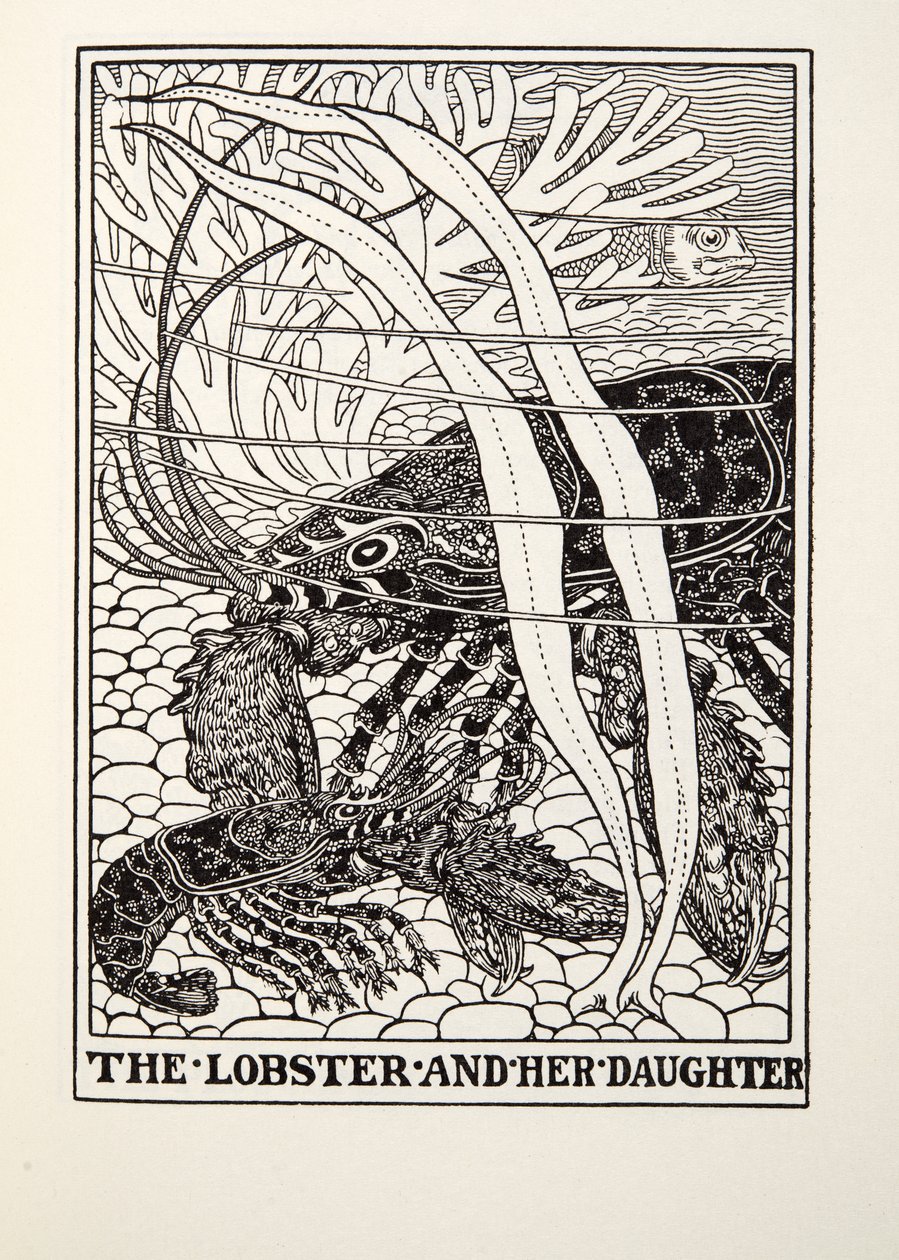 A Lagosta e sua Filha, de Fontaine Fables, pub. 1905 de Percy J. Billingshurst
