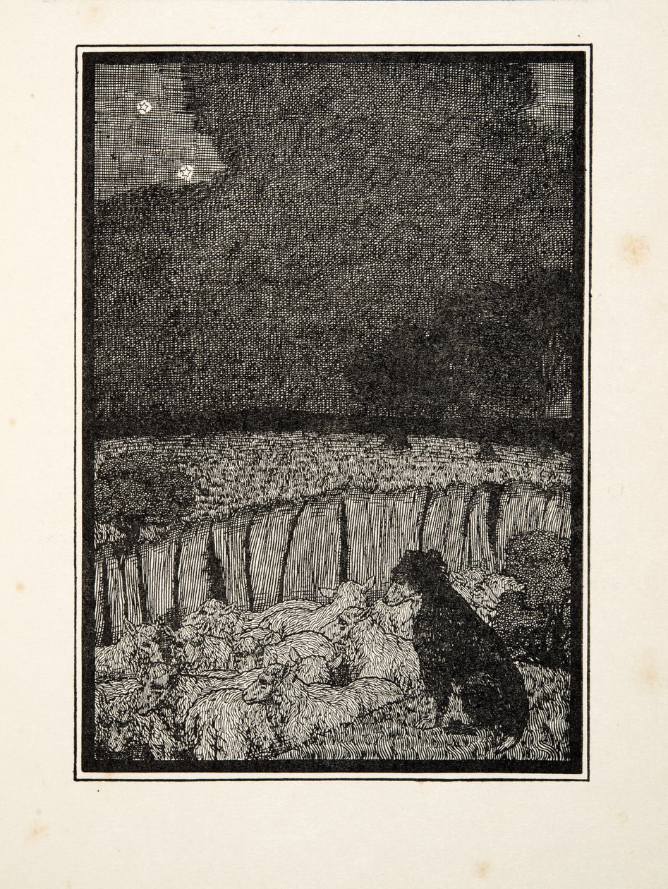 O cão dos pastores, de cem anecdotes dos animais, bar. 1924 de Percy J. Billingshurst