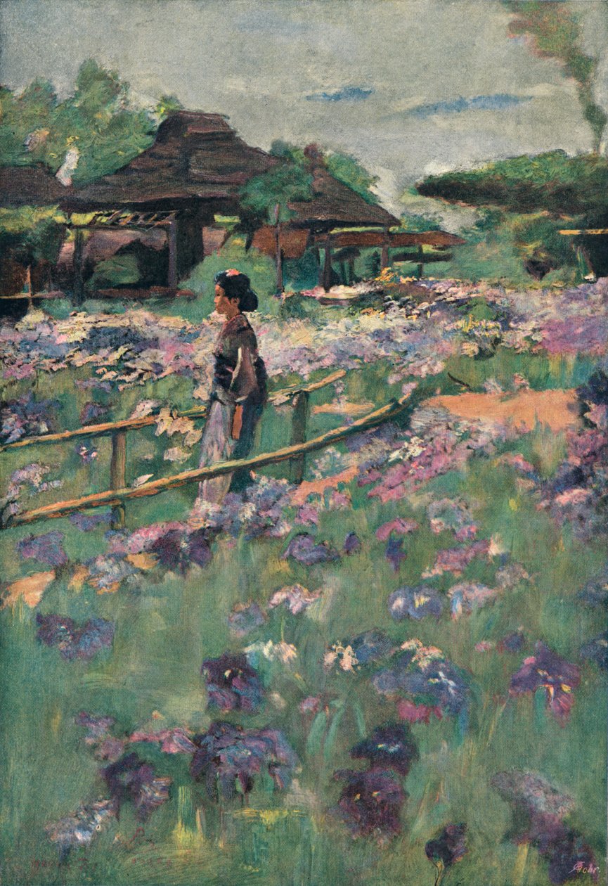 Uma pintura sobre um tema japonês, 1898 de Percy Sturdee