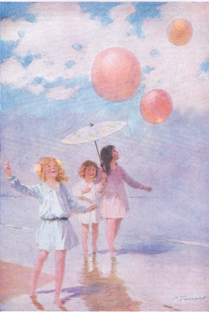 Remando ao sol, ilustração da My Magazine de Percy Tarrant