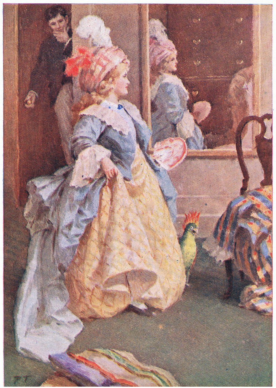 Ela passeava gravemente de um lado para o outro, de Little Women publicado pela Associated Newspapers Limited, c.1940 (lito colorido) de Percy Tarrant