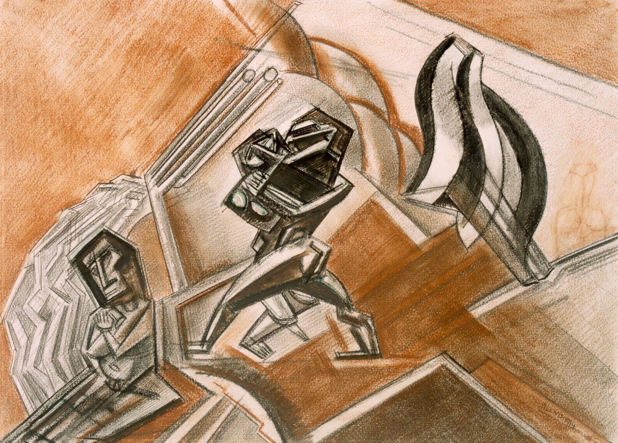 Combate nº 3, 1914. de Percy Wyndham Lewis