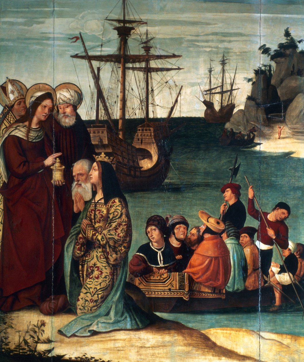 Pregação de Santa Magdalena em Marselha, 1526 de Pere Mates