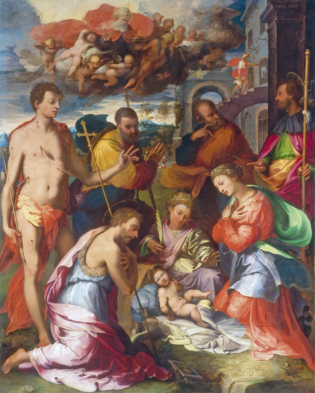 A Natividade, 1534 de Perino del Vaga