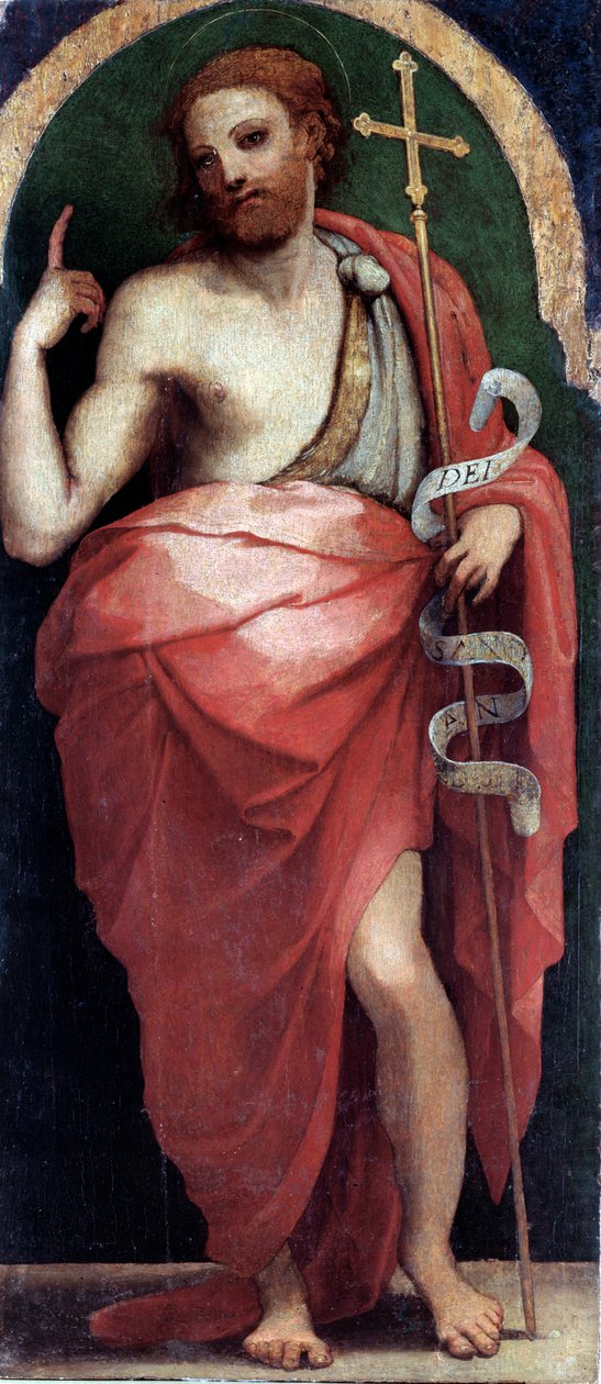 São João Batista, Painel lateral (óleo sobre madeira, c.1535) de Perino del Vaga