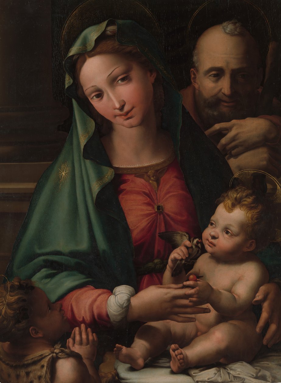 A Sagrada Família com o Menino São João Batista, ca. 1524-26. de Perino del Vaga