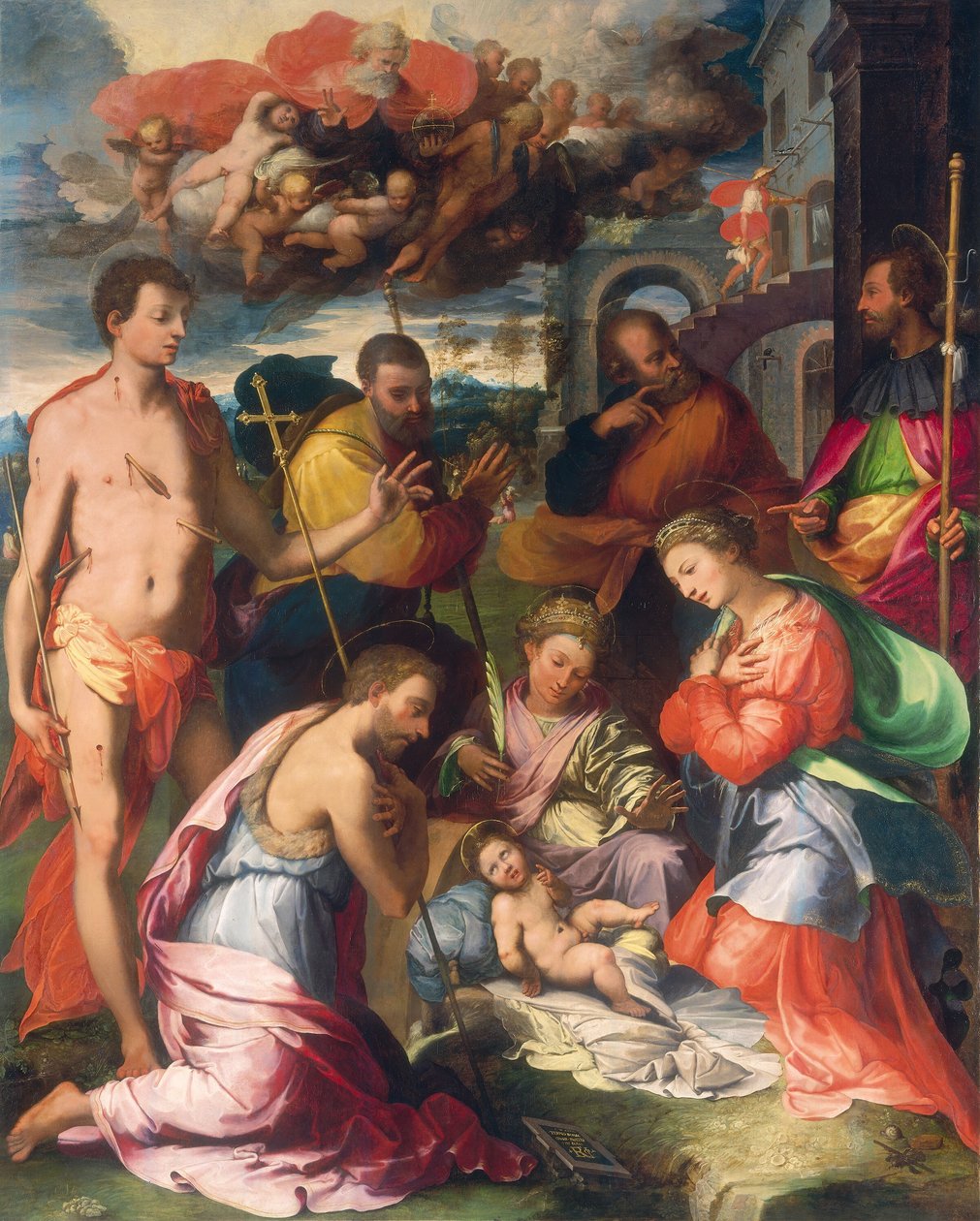 A Natividade, 1534. de Perino del Vaga
