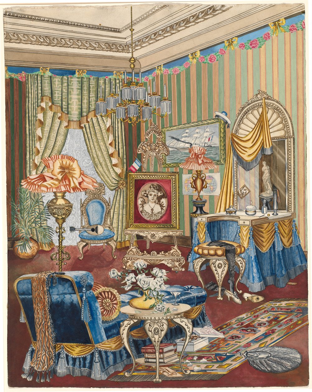 Boudoir, c. 1931. de Perkins Harnly