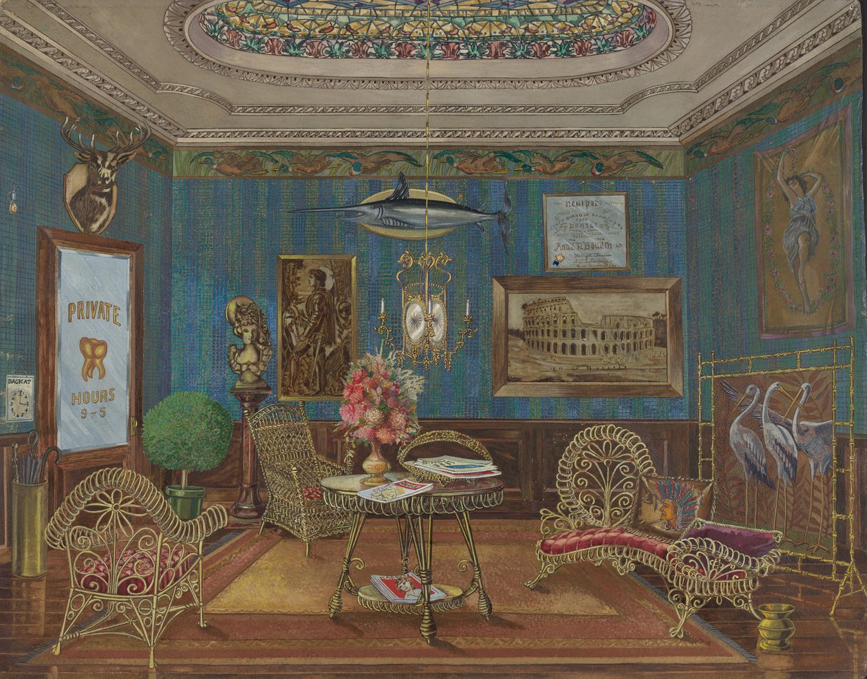 Sala de espera do dentista, 19351942. de Perkins Harnly