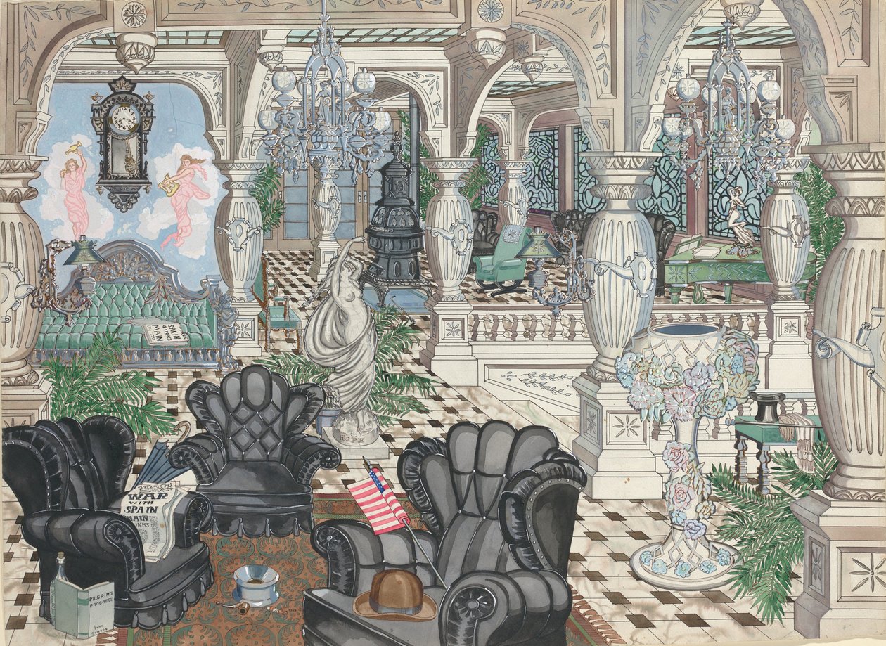 Clube dos Homens do Foyer, 1880-1910, c. 1946. de Perkins Harnly