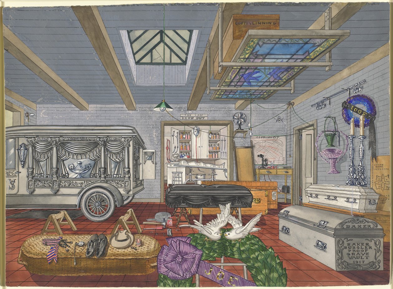 Garagem da Funerária, 1917 de Perkins Harnly