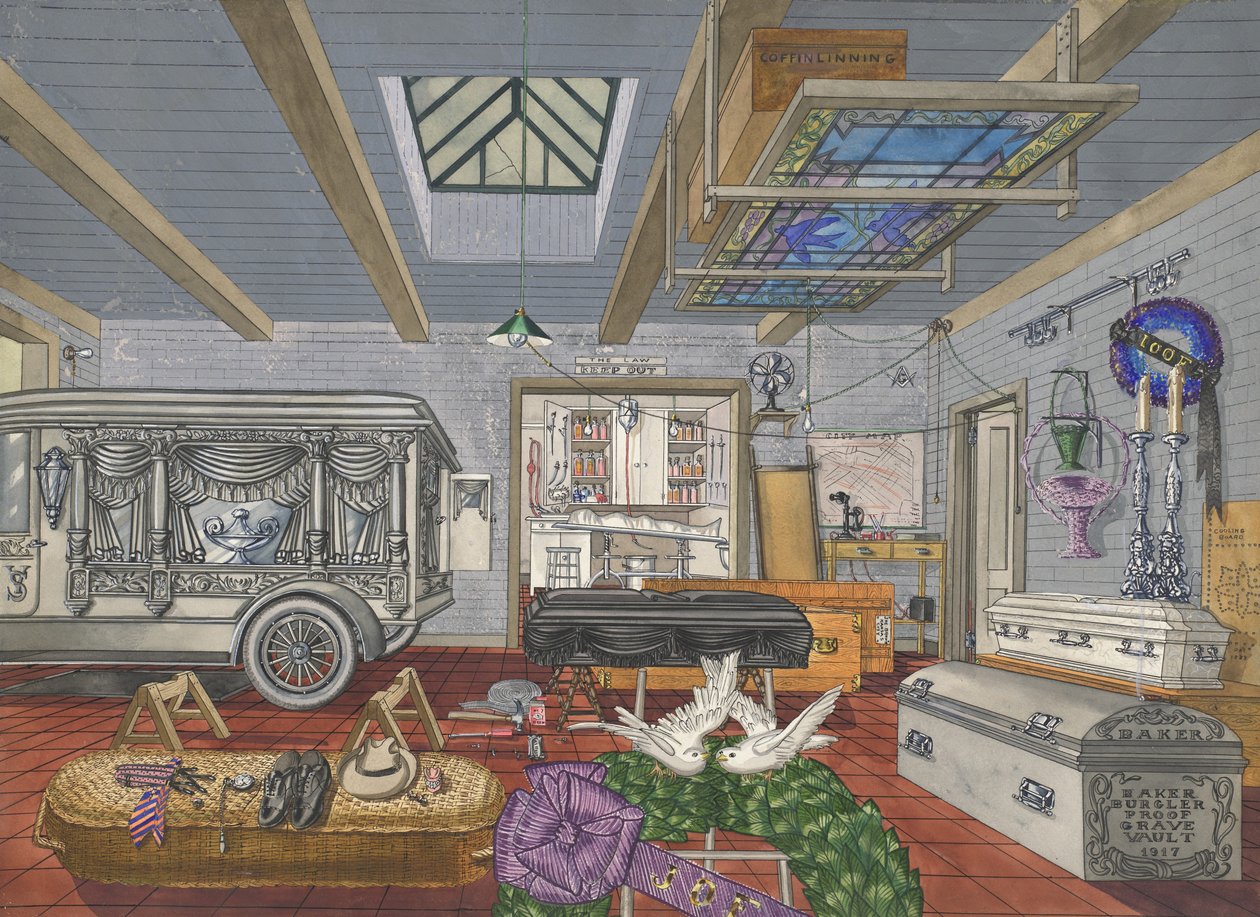 Garagem da Funerária, 1917, 19351942. de Perkins Harnly
