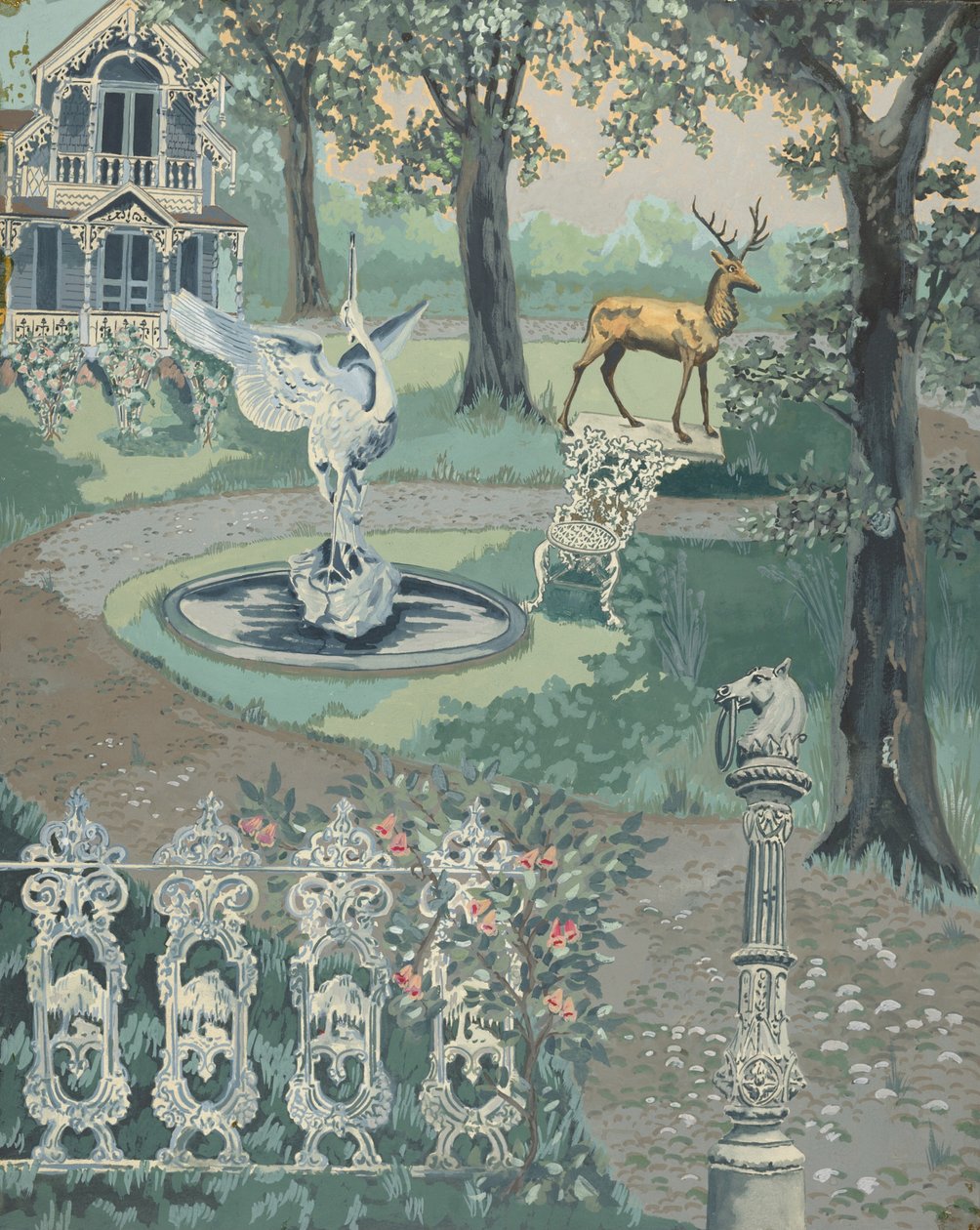 Cenário de jardim, 19351942. de Perkins Harnly