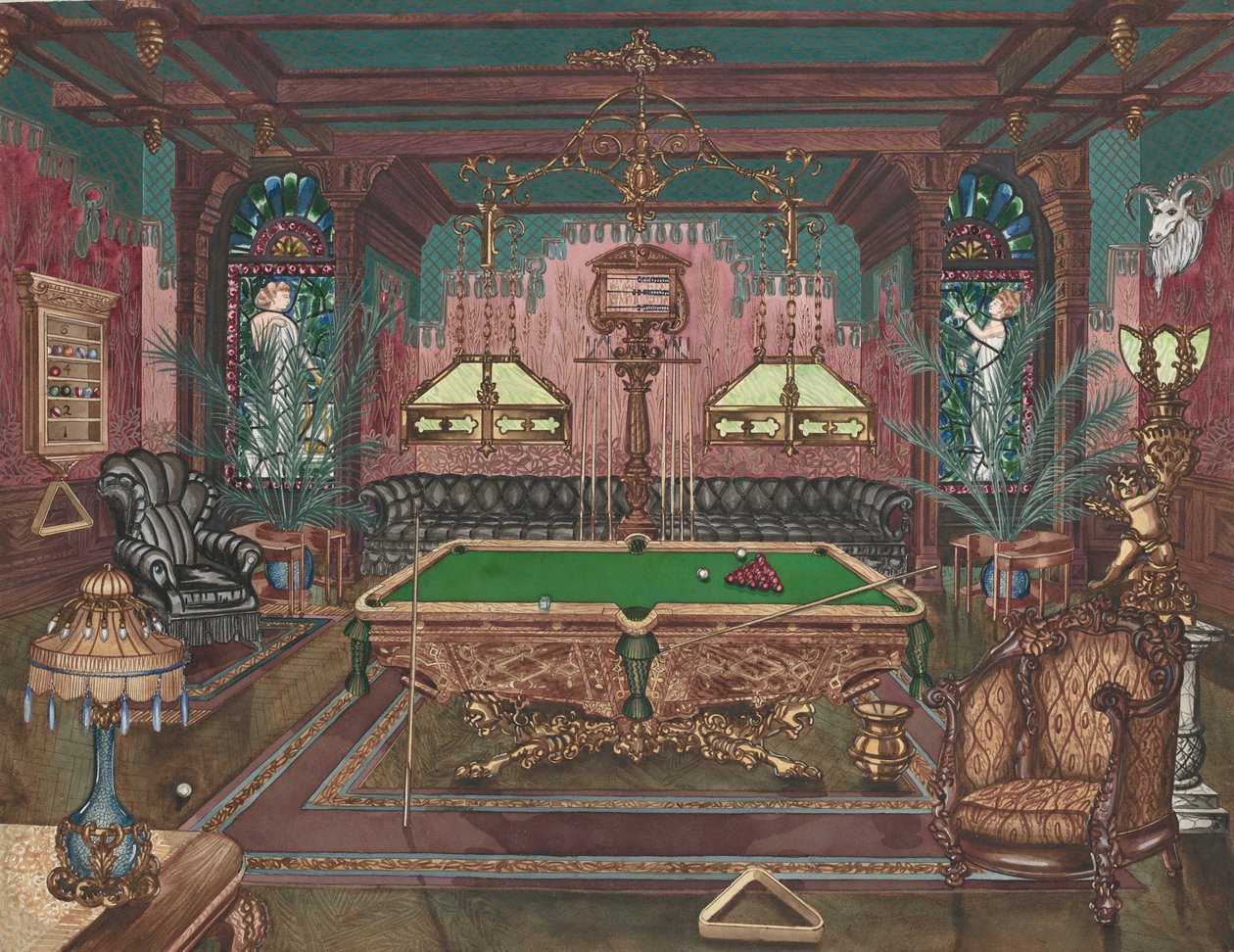 Sala de Bilhar, 1890, 19351942. de Perkins Harnly