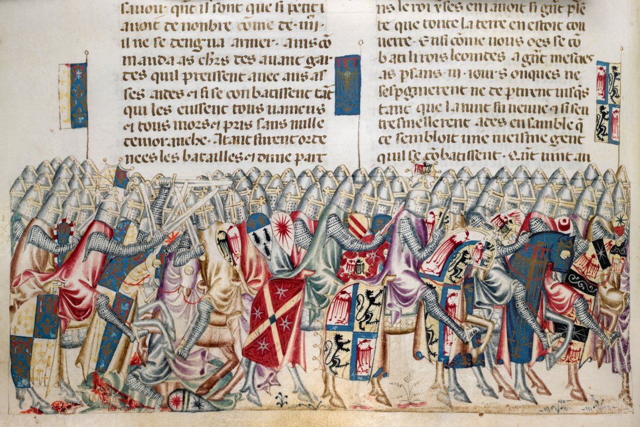 Royal 20 D. I f.221v Expedição de Xerces, ilustração do 