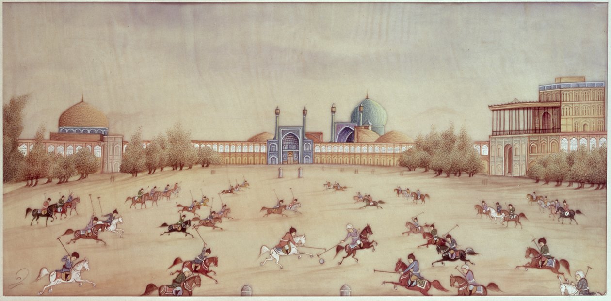 Polo em Isfahan de Persian School