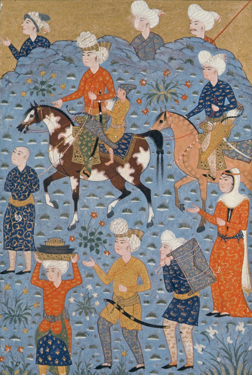 Volte da invasão, Shiraz, c.1600 de Persian School