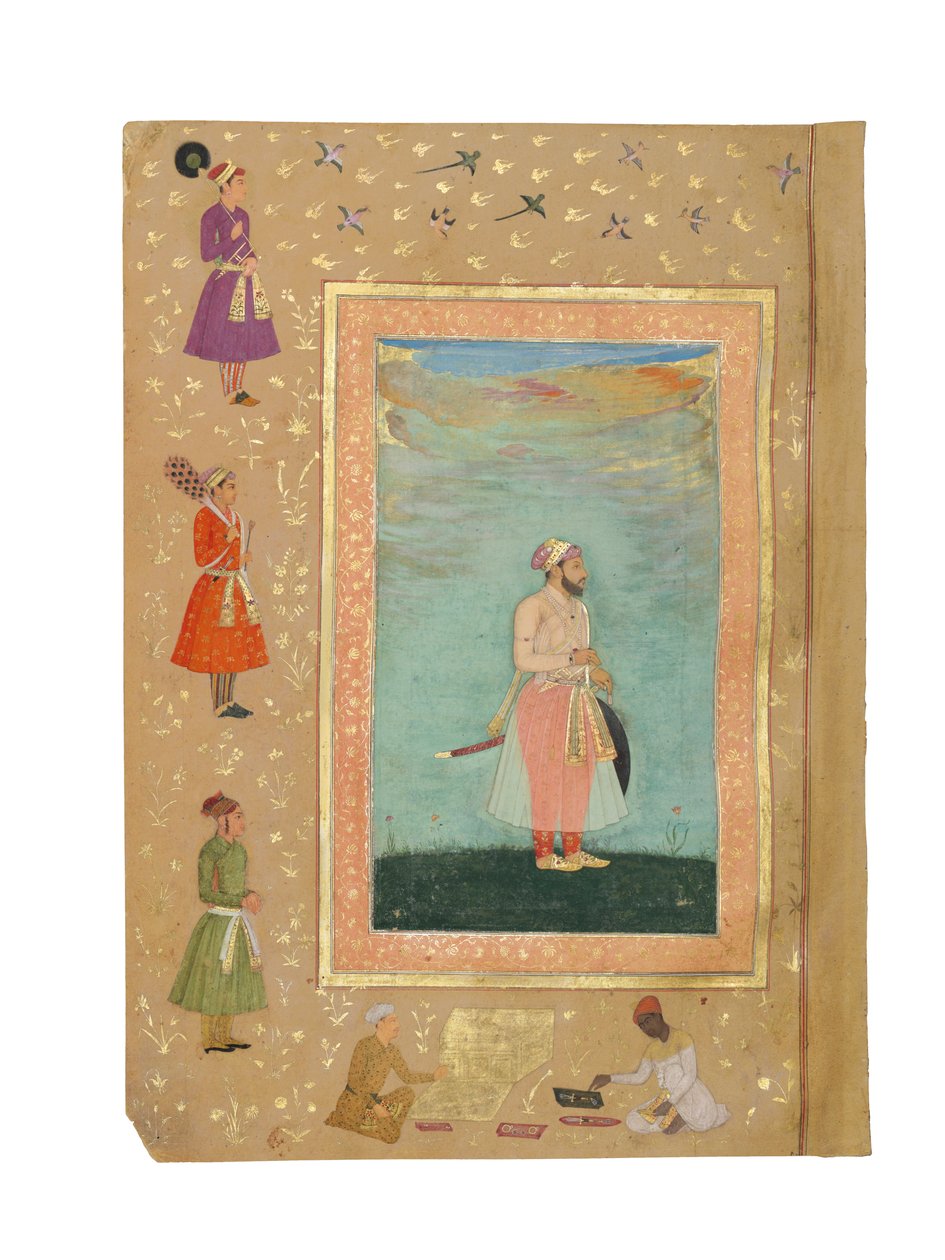 Um príncipe Mughal, provavelmente Shah Shuja, c.1645-50 de Persian School
