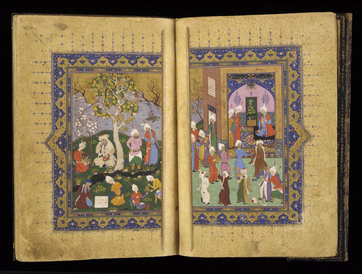 Um príncipe entronizado de Mathnavi por Rumi, c.1530 de Persian School