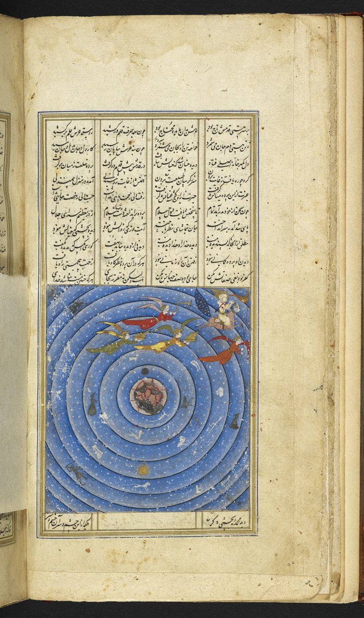 Adicionar 6613 f.3v O Profeta em Burāq guiado por Jibrā