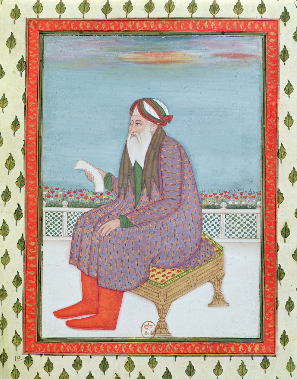 Um médico árabe de teologia de Persian School