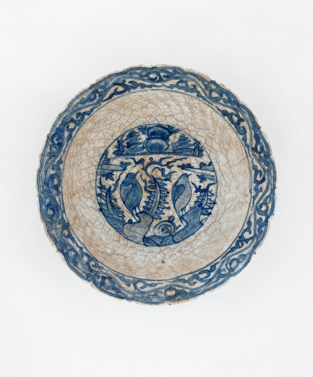 Prato, irã, período safávida (cerâmica) de Persian School