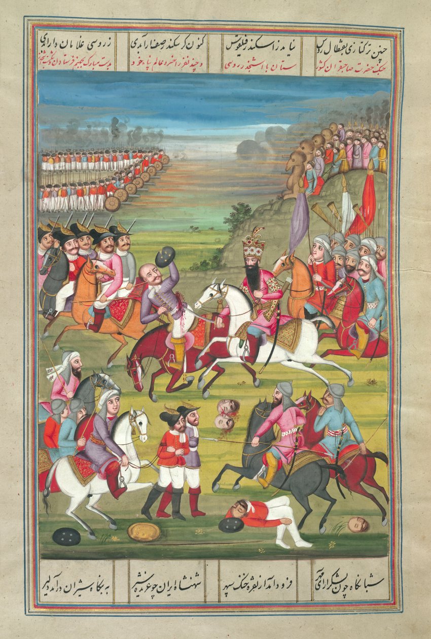 Fath Ali Shah matando um general russo, de 