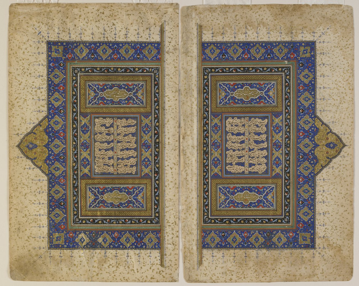 Frontispício de um Khamsa (Quinteto) de Persian School