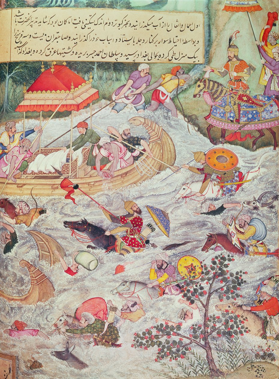 Ilustração da História dos Descendentes de Timur de Persian School