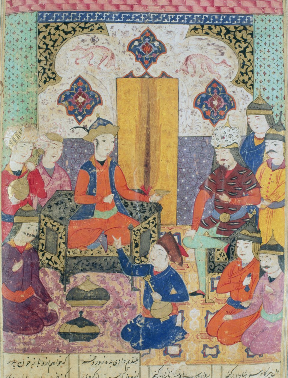 Ilustração do Shahnama (Livro dos Reis) de Abul-Qasim Manur Firdawsi (c.934-c.1020) 1619 de Persian School