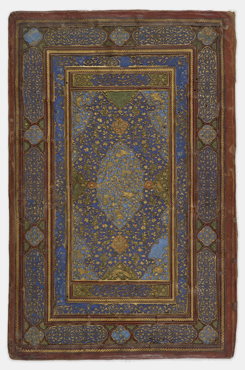 Dentro de uma capa de livro, 1500-30 de Persian School