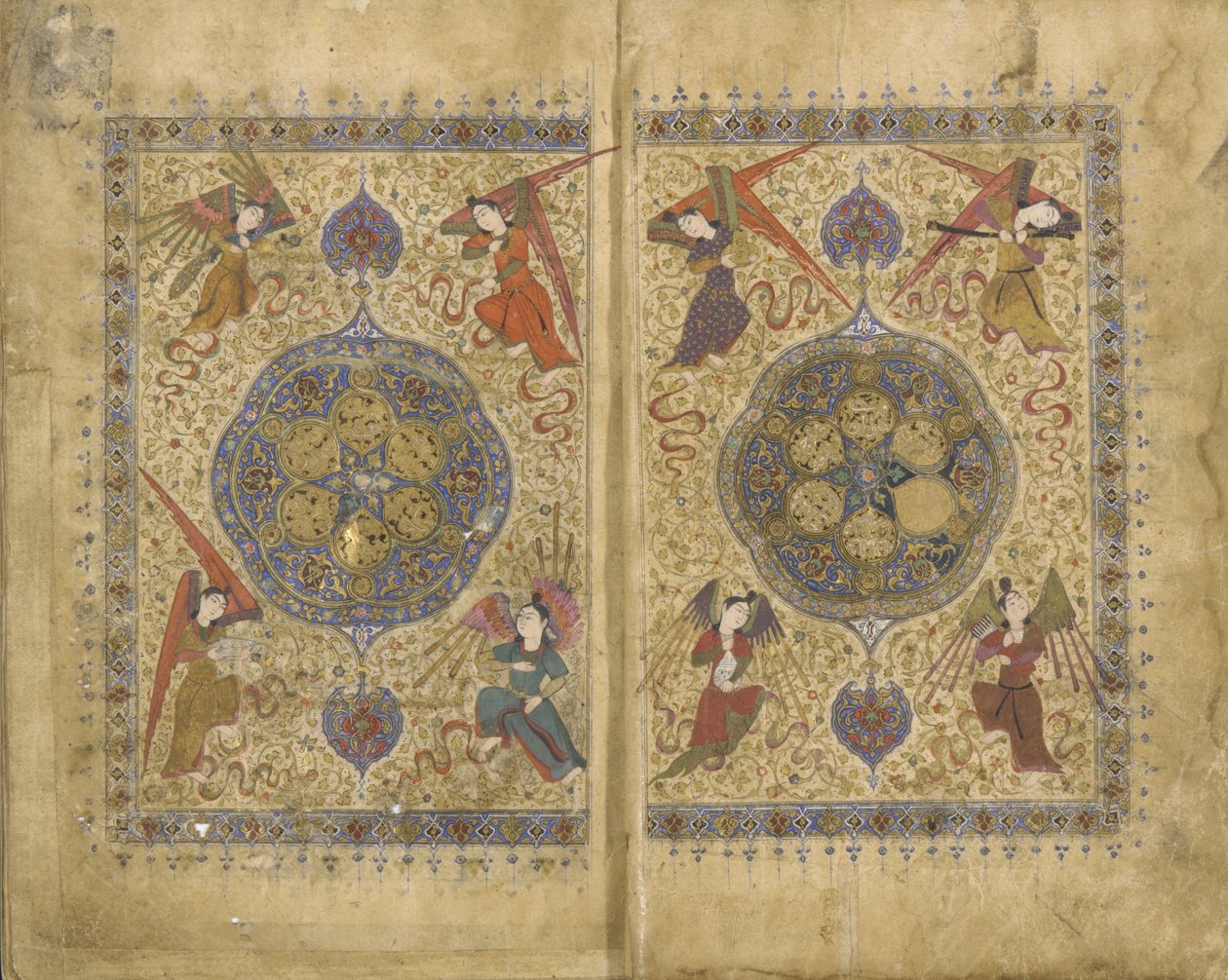 Khamsa e Divan de Khwaju Kirmani de Persian School