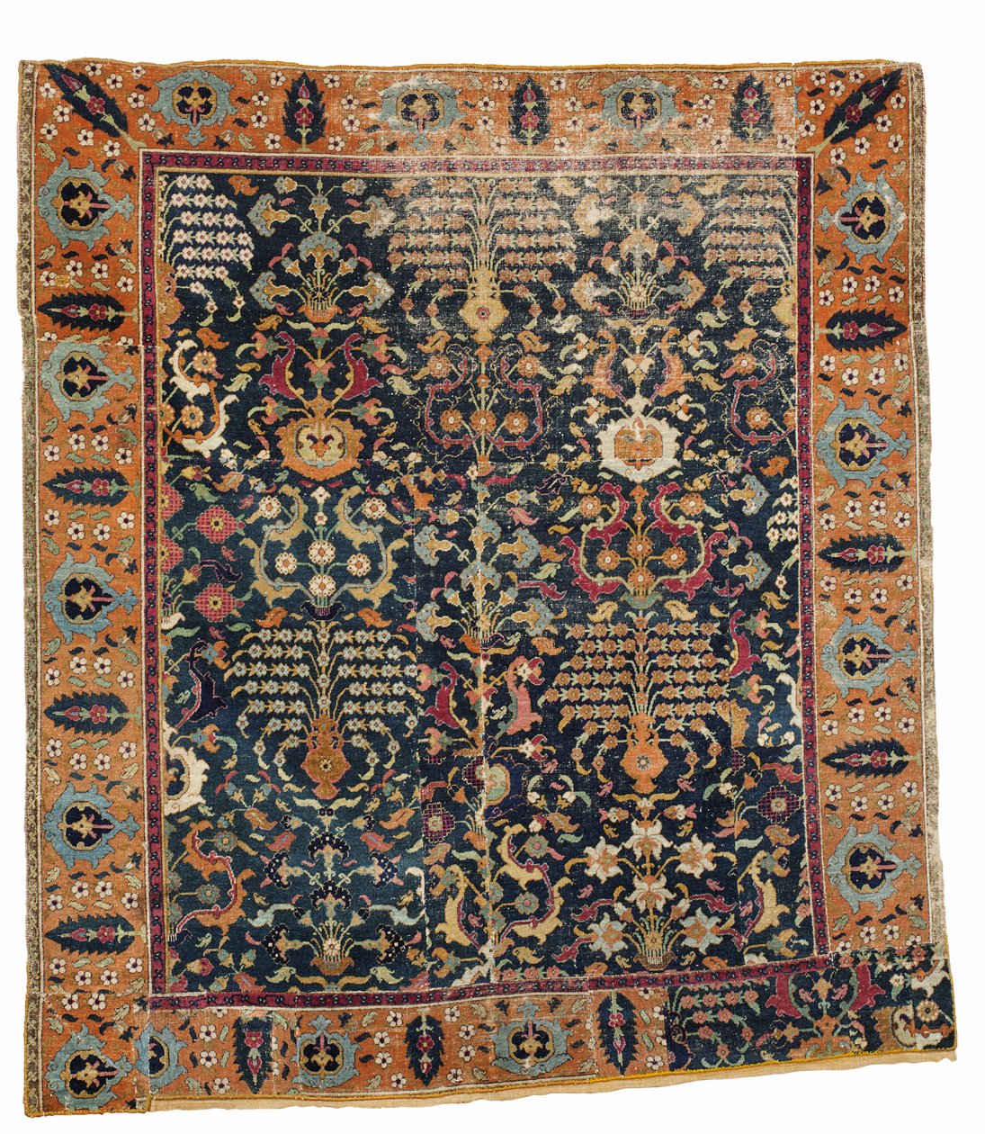 Tapete &39;arbusto&39; Khorassan, Pérsia Oriental, segunda metade do século 17 (têxtil) de Persian School