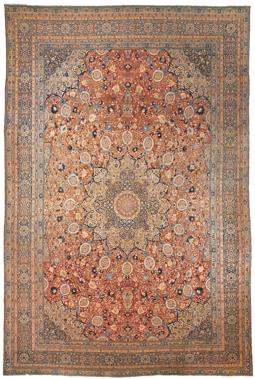 Tapete Tabriz grande, de design Ardebil, noroeste da Pérsia, c.1880 de Persian School