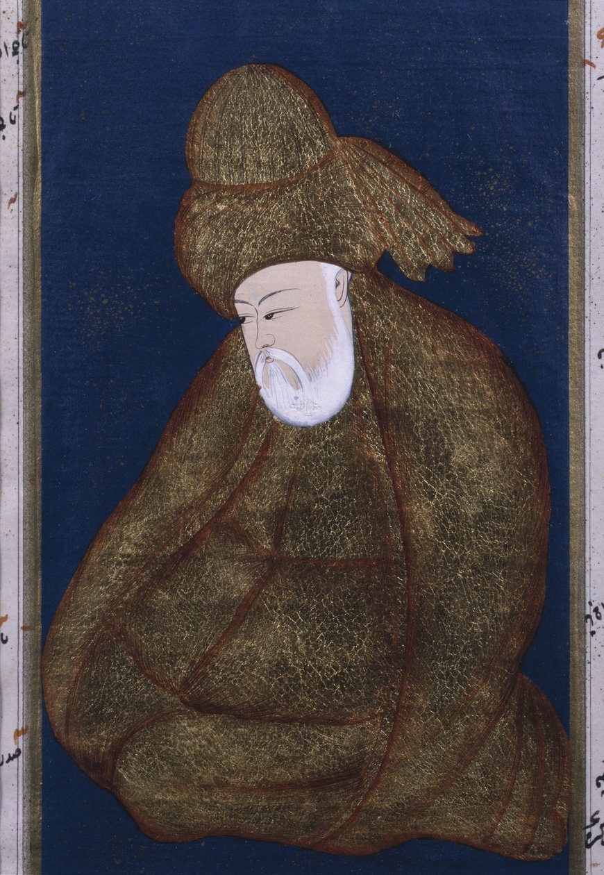 Omar Khayyam (ouro sobre papel) de Persian School