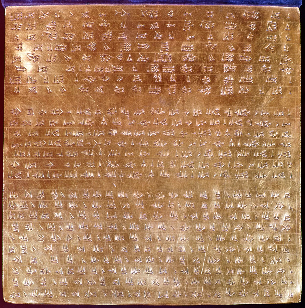Placa de Dario I (521-486 aC) 550-500 aC (ouro) de Persian School