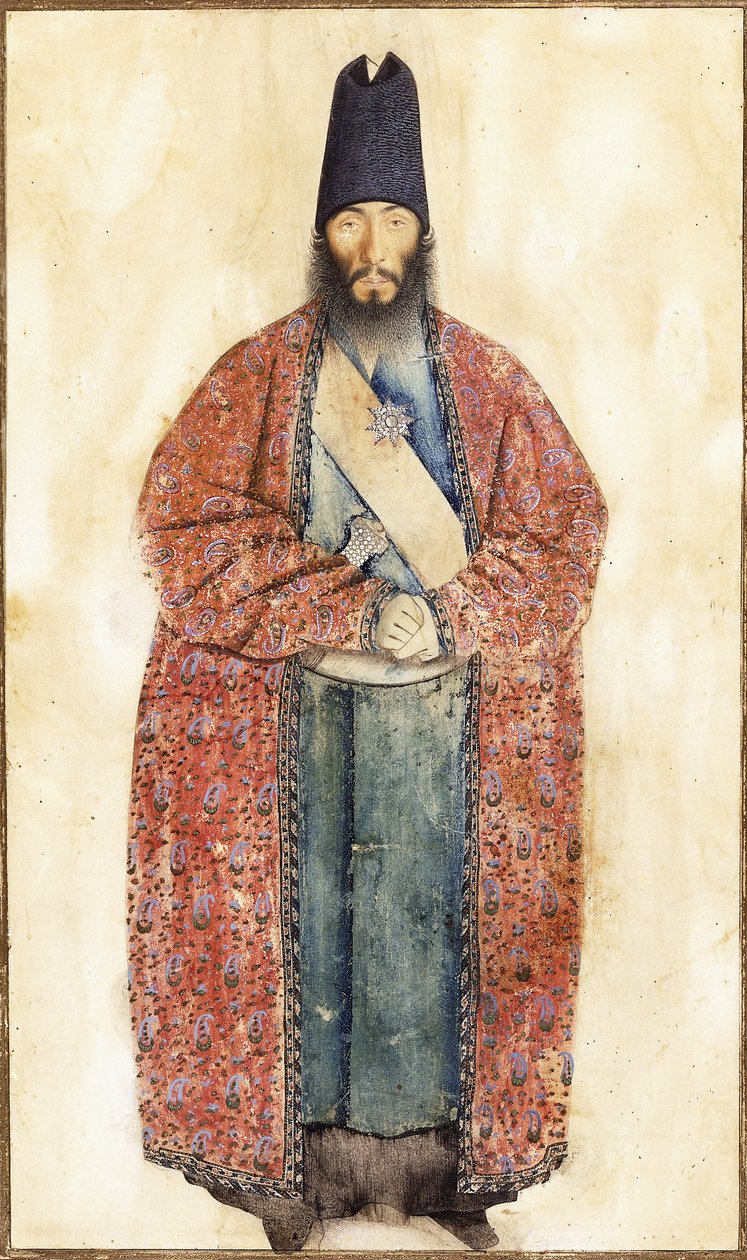 Retrato do falecido Sam Khan Ilkhani, século XIX de Persian School