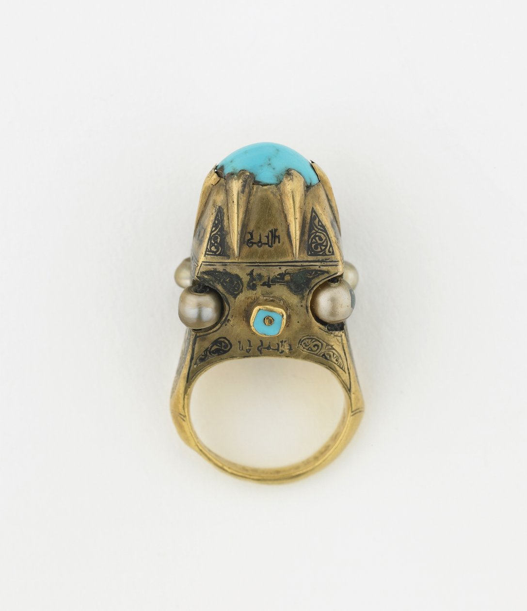 Anel, Irã (ouro com turquesa e pérolas) de Persian School