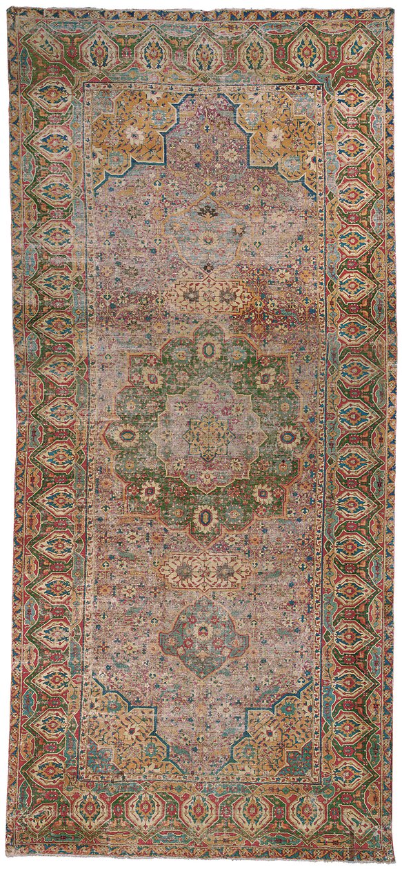 Tapete medalhão Tabriz, Pérsia do Noroeste, meados do século XVI de Persian School