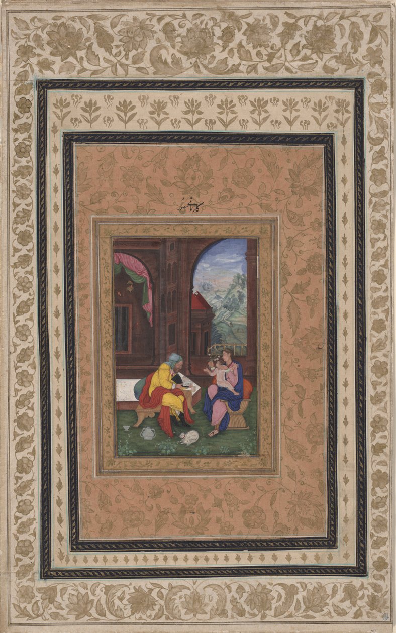 A Sagrada Família, c.1625 de Persian School