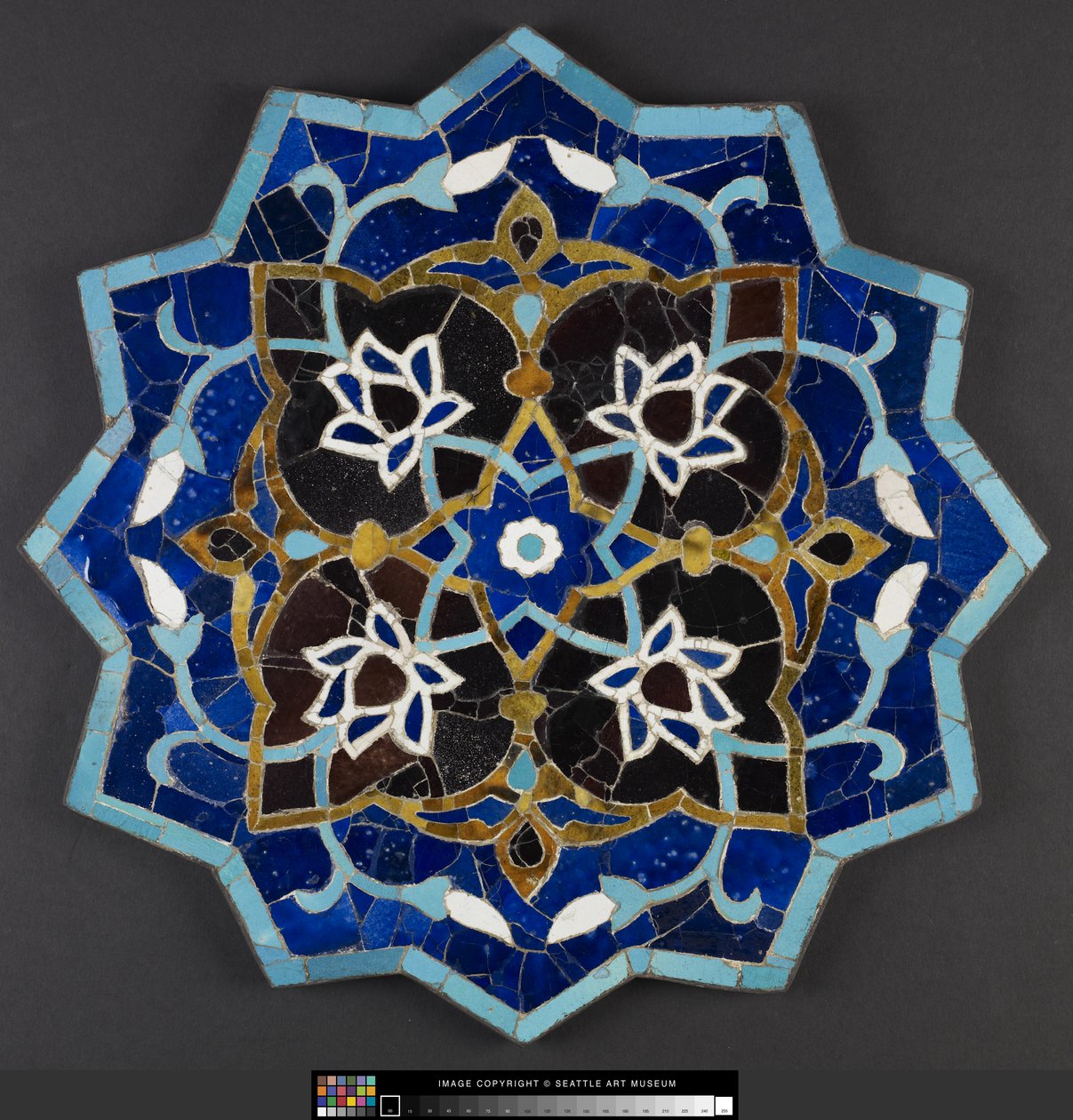 Telha com doze pontas de estrela de Persian School